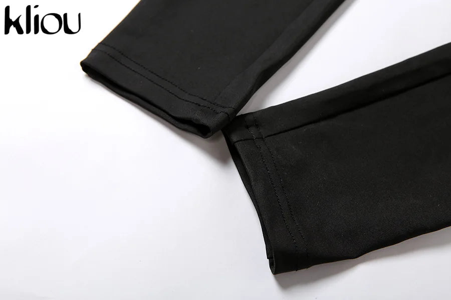 kliou Pencil Jumpsuit Women Full Seasons Casual Fitness Sporty Playsuit Sleeveless Slim Activewear  All In One Jumpsuit Clothing