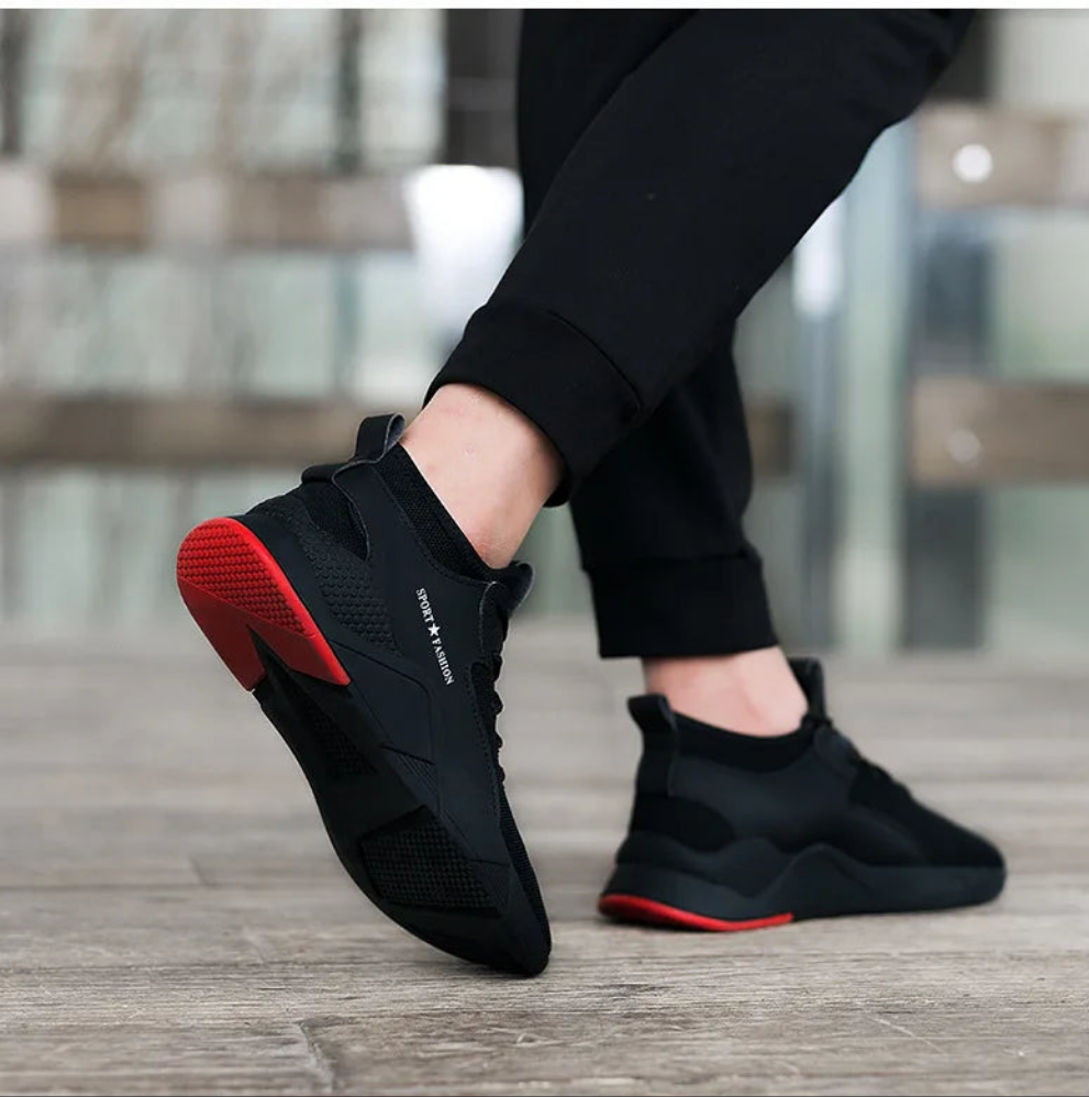 2025 New Man's Sports Shoes Korean Version Trendy work  Shoes Man Casual Running Shoes Flying Woven Breathable Summer Shoes Man