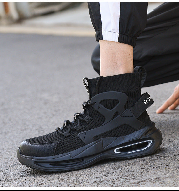 Work shoes for man S3 high safety shoes  Safety Shoes With Steel Toe Cap,Light Weight Breathable Work Boots For Men Botas Hombre