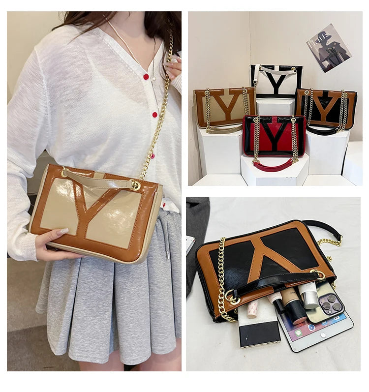 High-End Luxury Elegant Tote Bag For Women Shopper Messenger Purse Solid Color Commuter Use Large Capacity