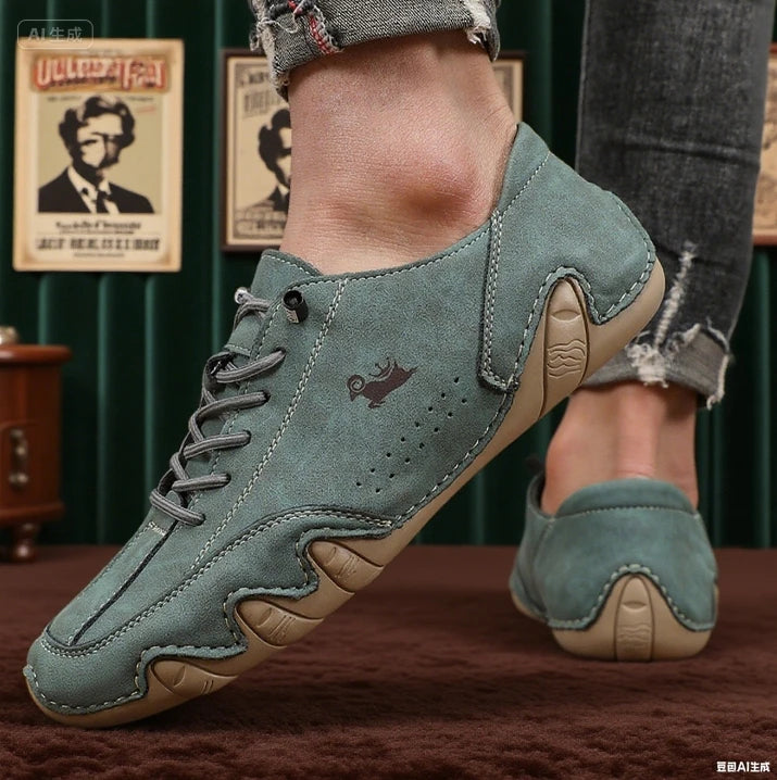 Shoes for Man Fashion Brand Loafers Soft Soled Comfortable Casual Walking Shoes Non Slip Khaki Work Mens Shoe Zapatillas Hombre