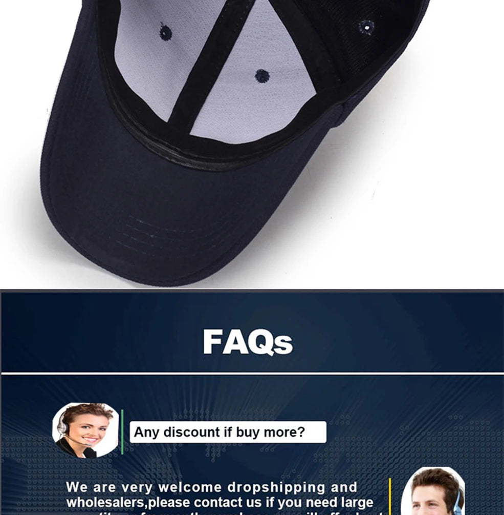 High Quality Baseball Cap Men Snapback Hats Caps Men  Fitted Closed Full Cap Women Gorras Bone Male Trucker Hat Casquette