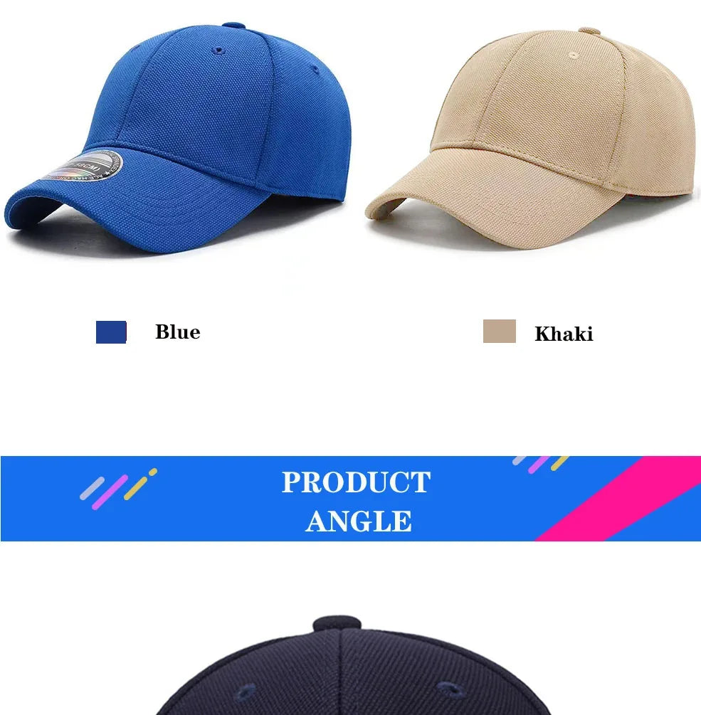 High Quality Baseball Cap Men Snapback Hats Caps Men  Fitted Closed Full Cap Women Gorras Bone Male Trucker Hat Casquette
