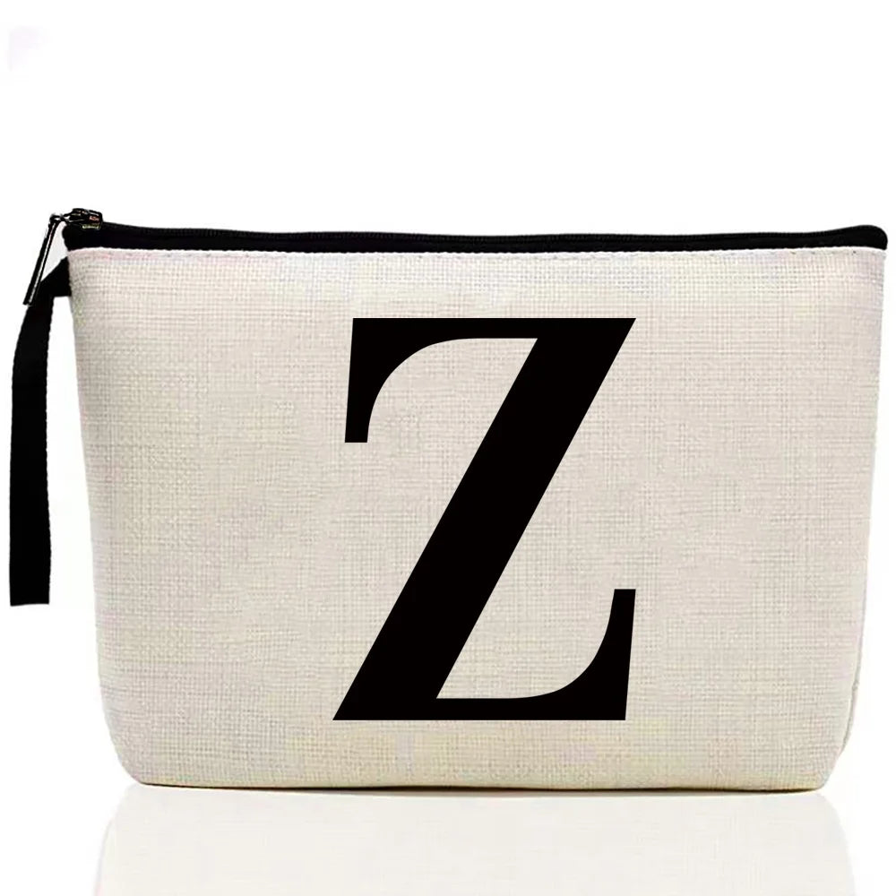 Ladies Makeup Bag Letter Print pattern Classic Coin Purse Organizer Bag Pouches for Travel Bags Pouch Women Storage Cosmetic Bag