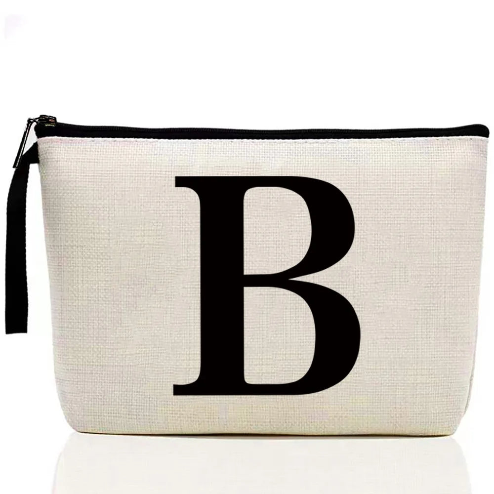 Ladies Makeup Bag Letter Print pattern Classic Coin Purse Organizer Bag Pouches for Travel Bags Pouch Women Storage Cosmetic Bag