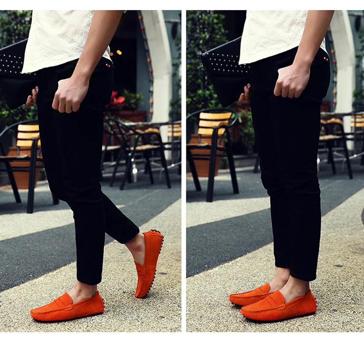 Shoes Men Casual Shoes Fashion Men Shoes Genuine Leather Men Loafers Moccasins Slip on Men Flats Male Driving Shoes