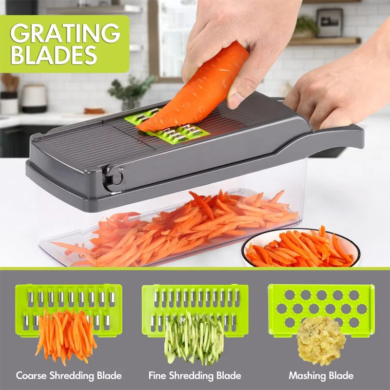 Kitchen Tools Multifunctional Vegetable Cutter Set Manual Slicer Shredder Wiper Grater Kitchen Gadgets and Accessories Cooking