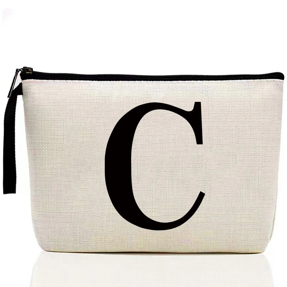 Ladies Makeup Bag Letter Print pattern Classic Coin Purse Organizer Bag Pouches for Travel Bags Pouch Women Storage Cosmetic Bag