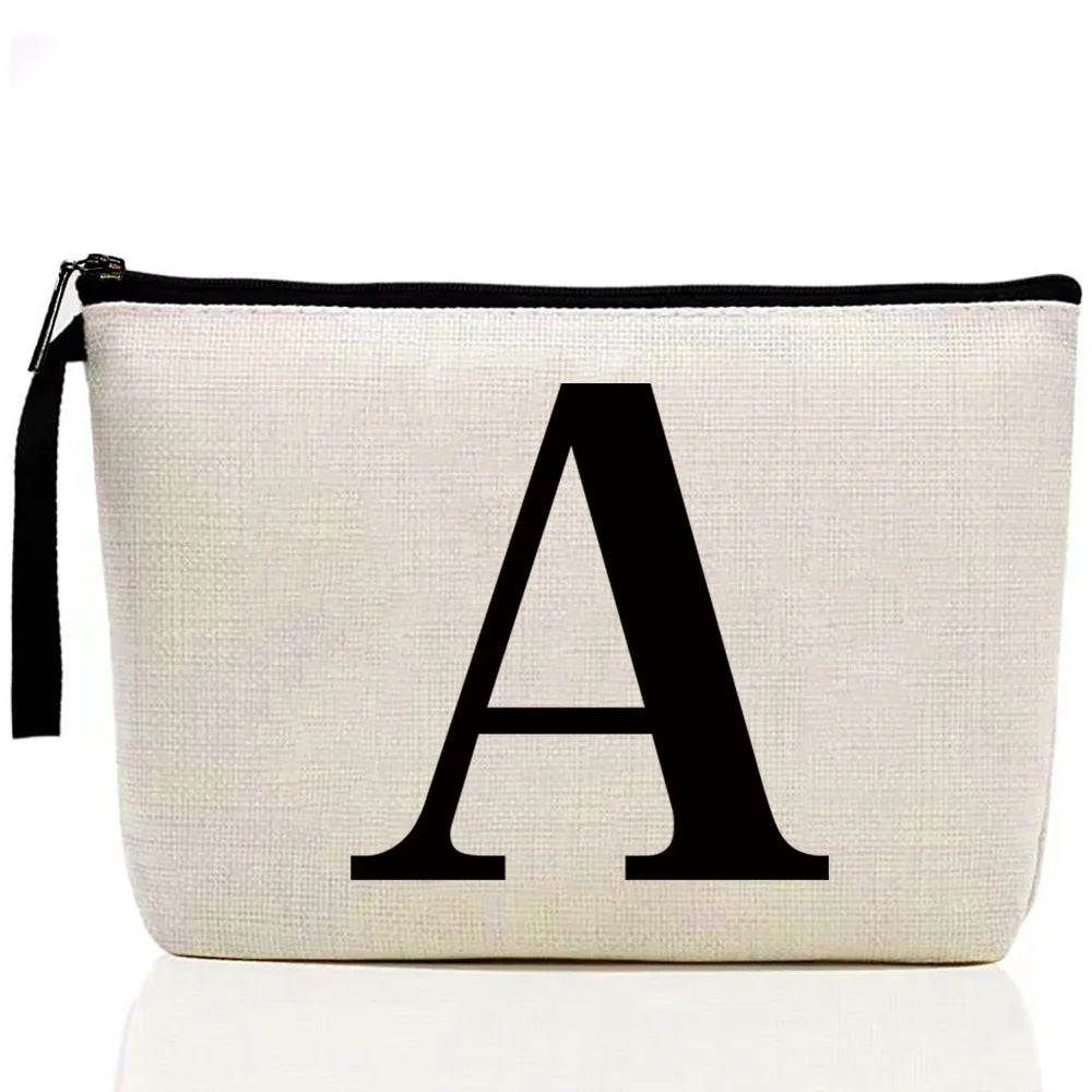 Ladies Makeup Bag Letter Print pattern Classic Coin Purse Organizer Bag Pouches for Travel Bags Pouch Women Storage Cosmetic Bag