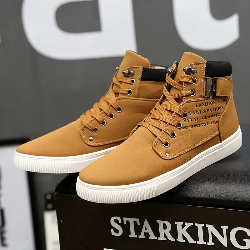 Brand Designer Men's Sneakers Comfortable Casual Shoes Fashion Non-slip Platform Shoes New Lightweight Sneakers Tenis Masculino