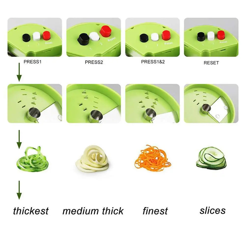 Manual Spiral Cutter Vegetable Cutter Vegetable Cutter Manual Spiral Cutter Kitchen Gadgets for Carrots Cucumbers Veggetti