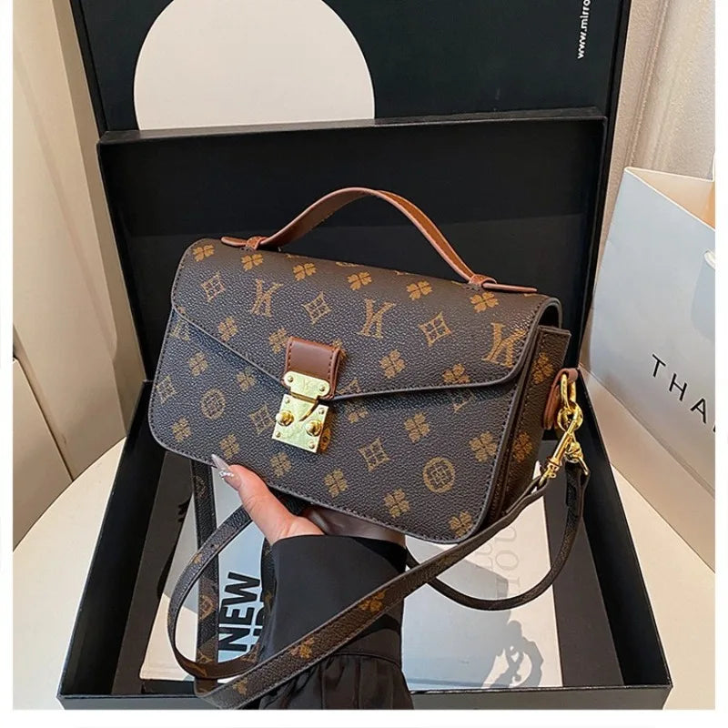 Trendy Women's Crossbody Purse - Designer Leather Shoulder Handbag Tote Bag Stylish Casual Daily Accessory