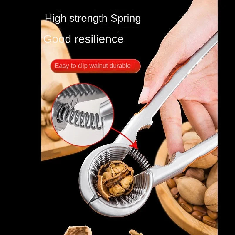 Kitchen Tool Walnut Clip Funnel Shaped Double Mouth Nut Clip Nutcracker Sheller Clip Clamp Plier Walnut Forceps Opening Tool