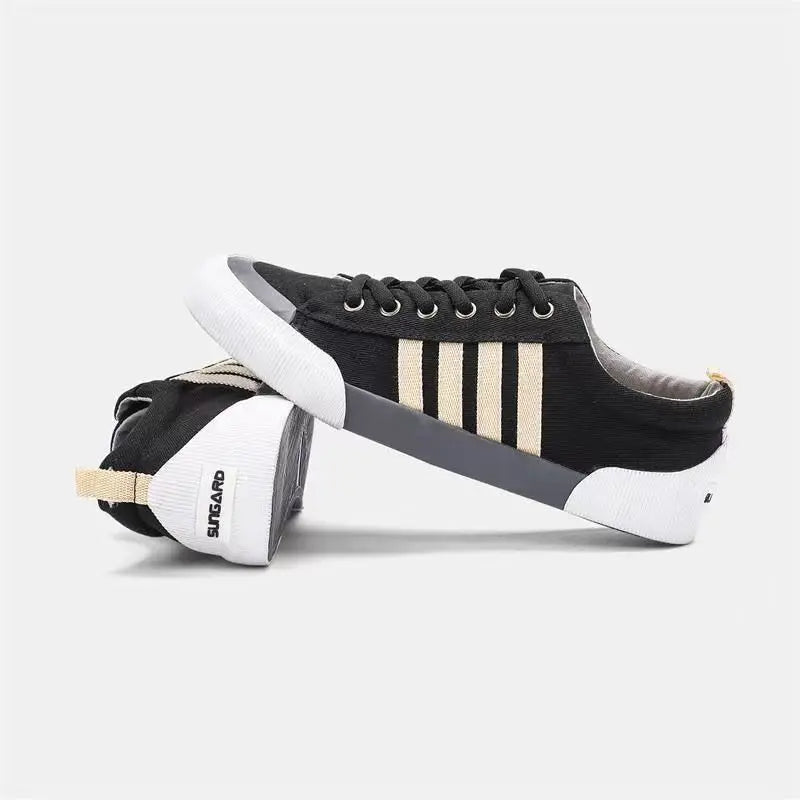 Retro Men's Canvas Sneakers Tenis Sport Running Trainers Breathable Male Student Casual Leisure Flat Skateboar Walking Shoes