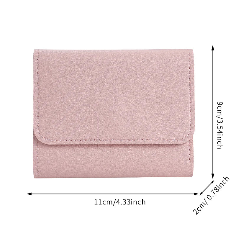 Simple And Short Lady Purse Student Ticket Holder Multi-function Card Bag
