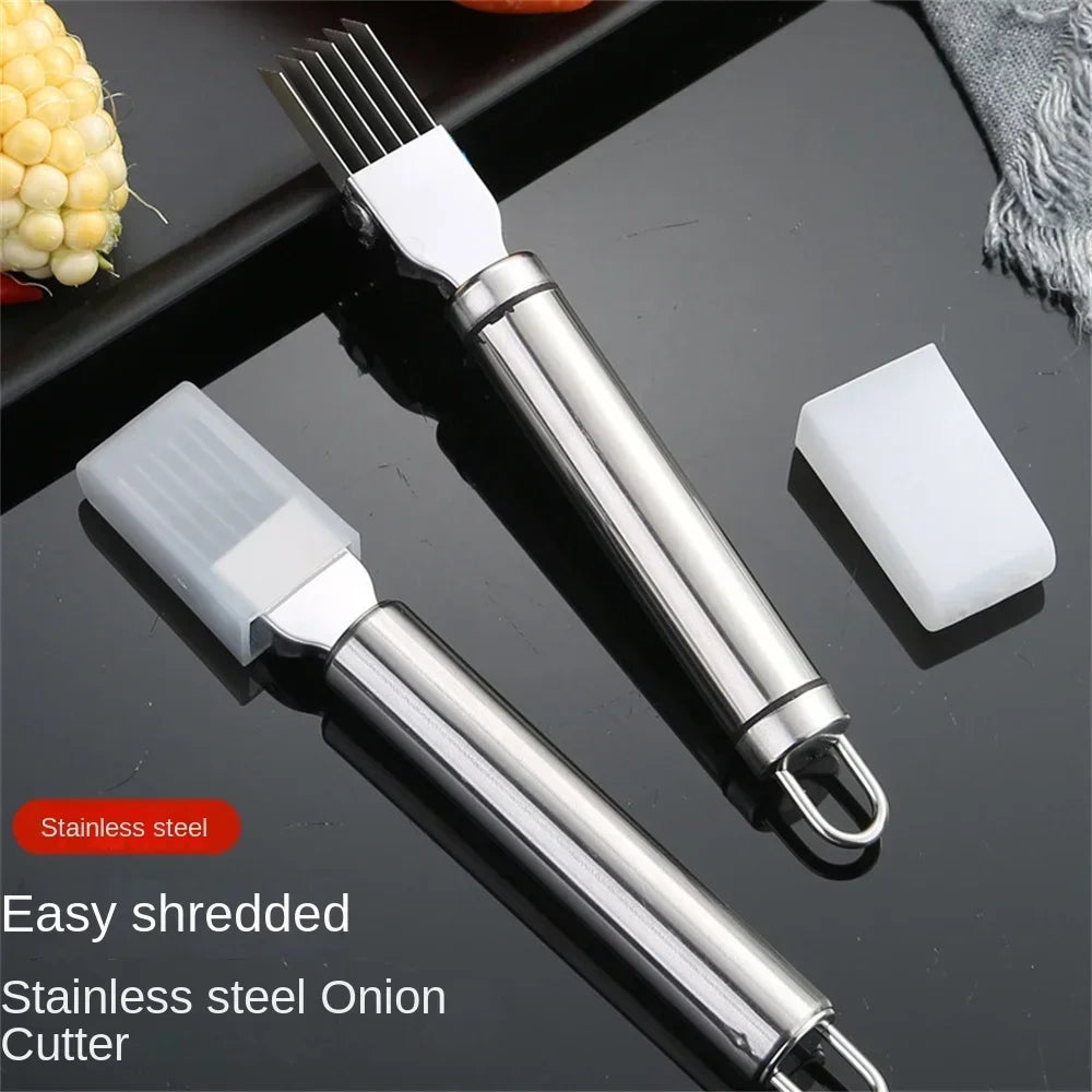Kitchen Shred Onion Slicers Multi-Purpose Stainless Steel Chopped Green Onion Knife Kitchen Gadgets for Green Onion Cutter Tools