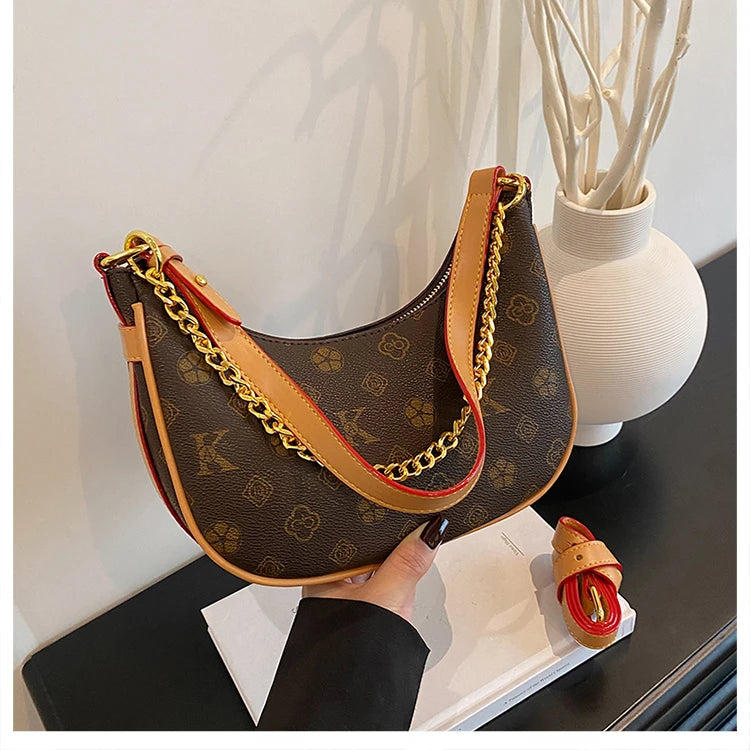 Luxury Leather Tote Bag For Women Designer Crossbody Shoulder Handbag Elegant Ladies Messenger Purse Stylish Classic