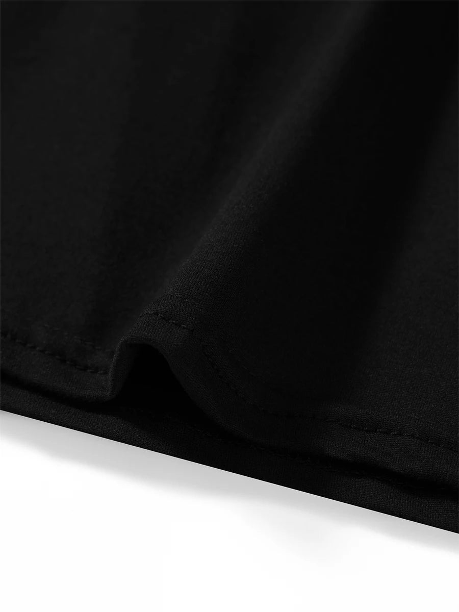 Combhasaki Women's Summer 2Piece Outfits Set Solid Color Crew Neck Sleeveless Crop Tank Tops + Wrapped Hip High Slit Long Skirts