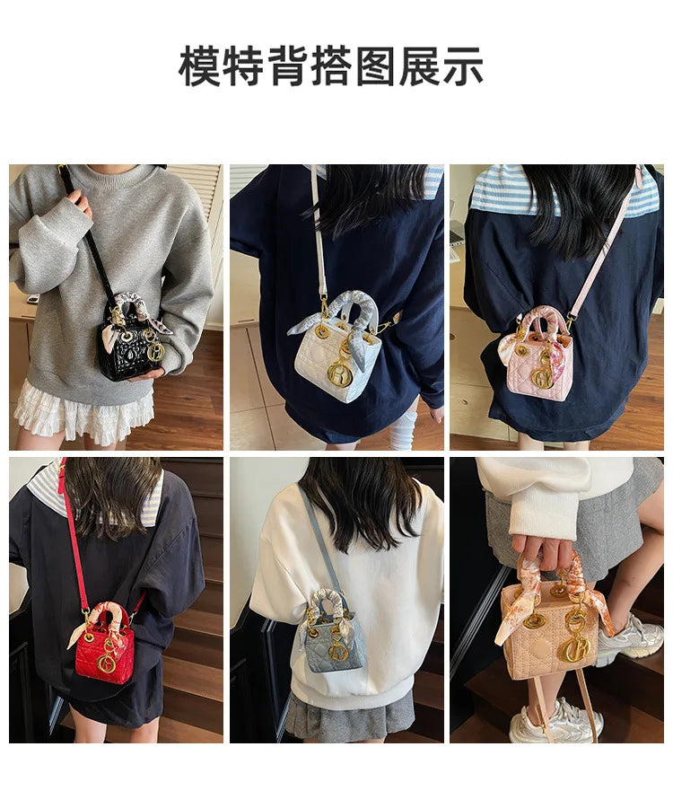 2025 Quilted Lady Dior Style Purse, Luxury Mini Chain Crossbody Shoulder Handbag