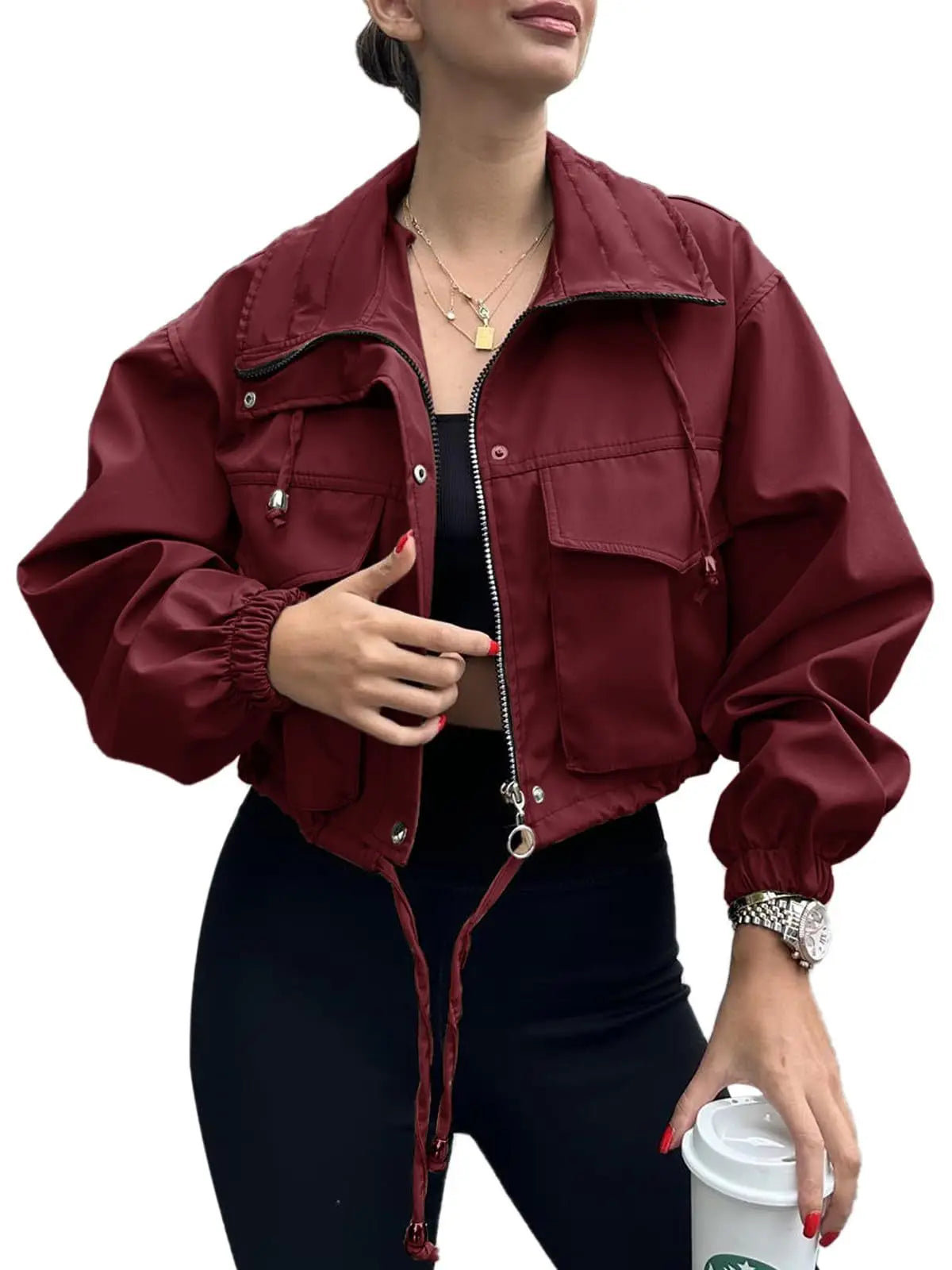 Solid Casual Loose Jacket Coats For Women 2025 Winter Vintage Women's Jackets Overcoat Autumn Female Coat Outerwears Tops
