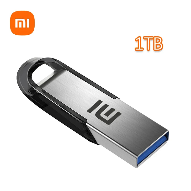 Xiaomi 2TB USB Flash Drive Pen Drive 1TB Memory Waterproof U Disk High-Speed USB 3.2 Data Transmission Metal USB Flash Drive OTG