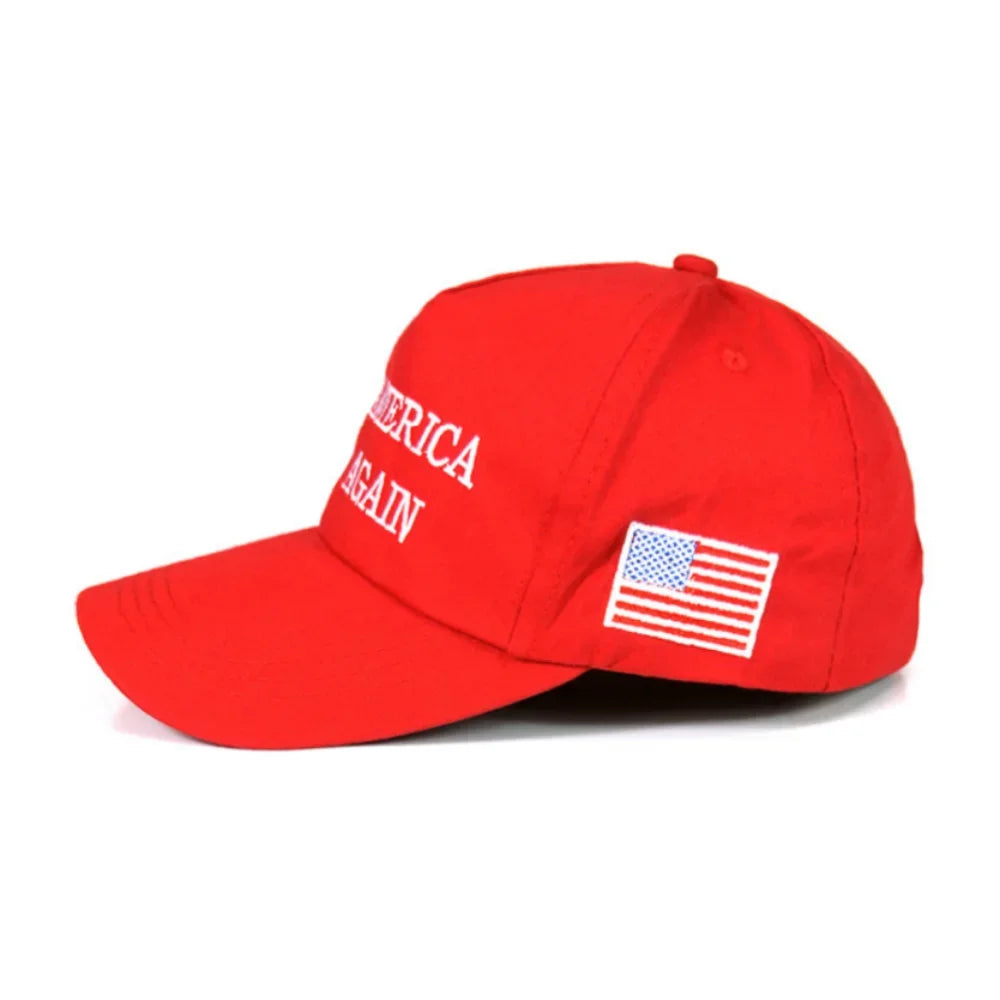 New Style Makes America Great Again Baseball Cap Solid Color Embroidered Sunshade and Sun Protection Cap Wholesale
