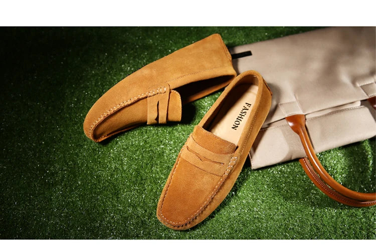 Shoes Men Casual Shoes Fashion Men Shoes Genuine Leather Men Loafers Moccasins Slip on Men Flats Male Driving Shoes