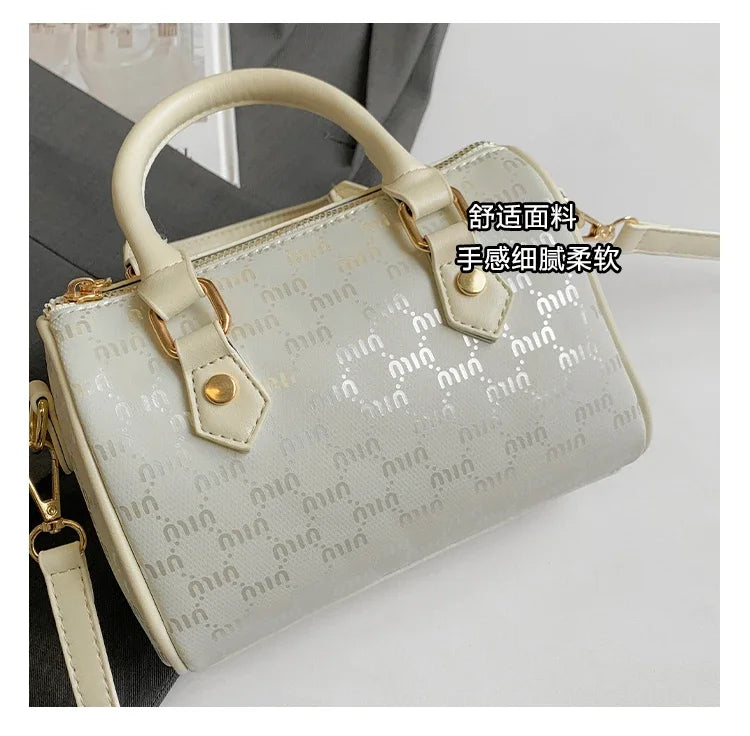New Trendy Crossbody Purse For Women Luxury Leather Women's Chain Shoulder Bag Ladies Zipper Handbag With Chain Detail