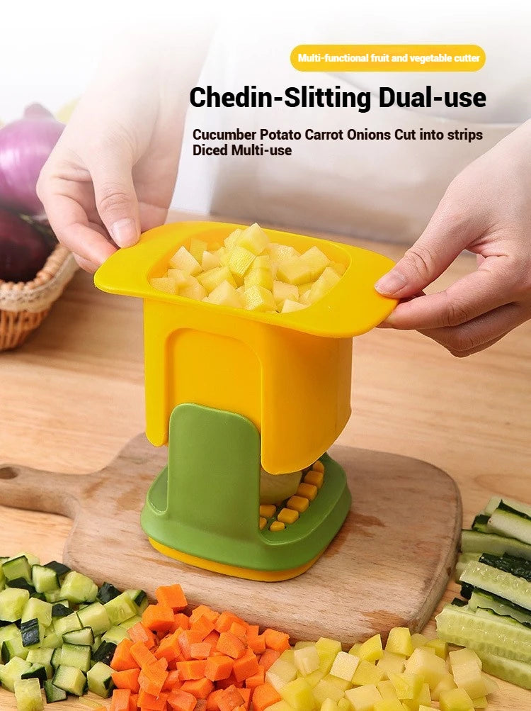 1pc Multi-functional Vegetable Shredder Chip Knife Household Garlic Press Onion Dicer Cucumber Potato Slicer Kitchen Tools