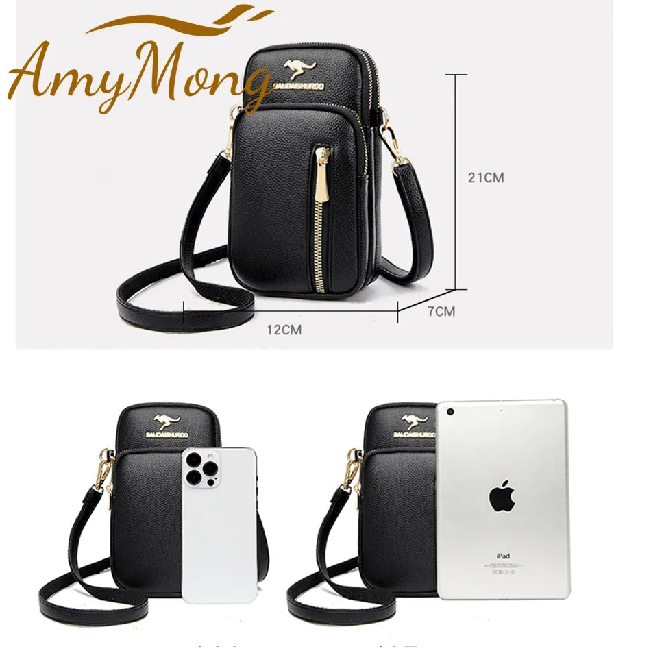 Ladies New Trendy Pu Leather Shoulder Bags Luxury Designer Simple Small Purse Handbags for Women Fashion Messenger Bags Sac