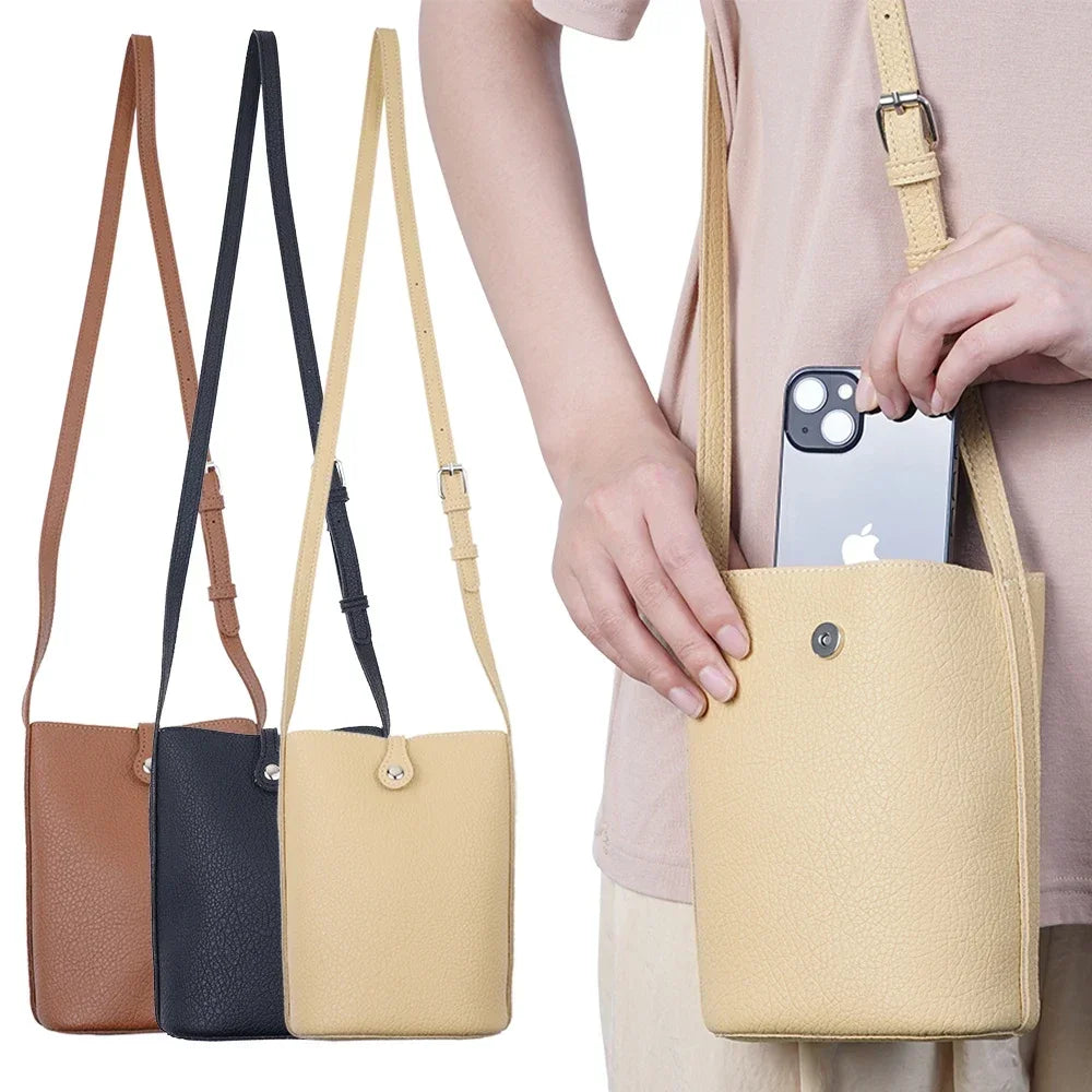 Soft Pu Leather Women Handbags Fashion Large Capacity Crossbody Bags Small Shoulder Bags Ladies Phone Purse Female Solid Flap