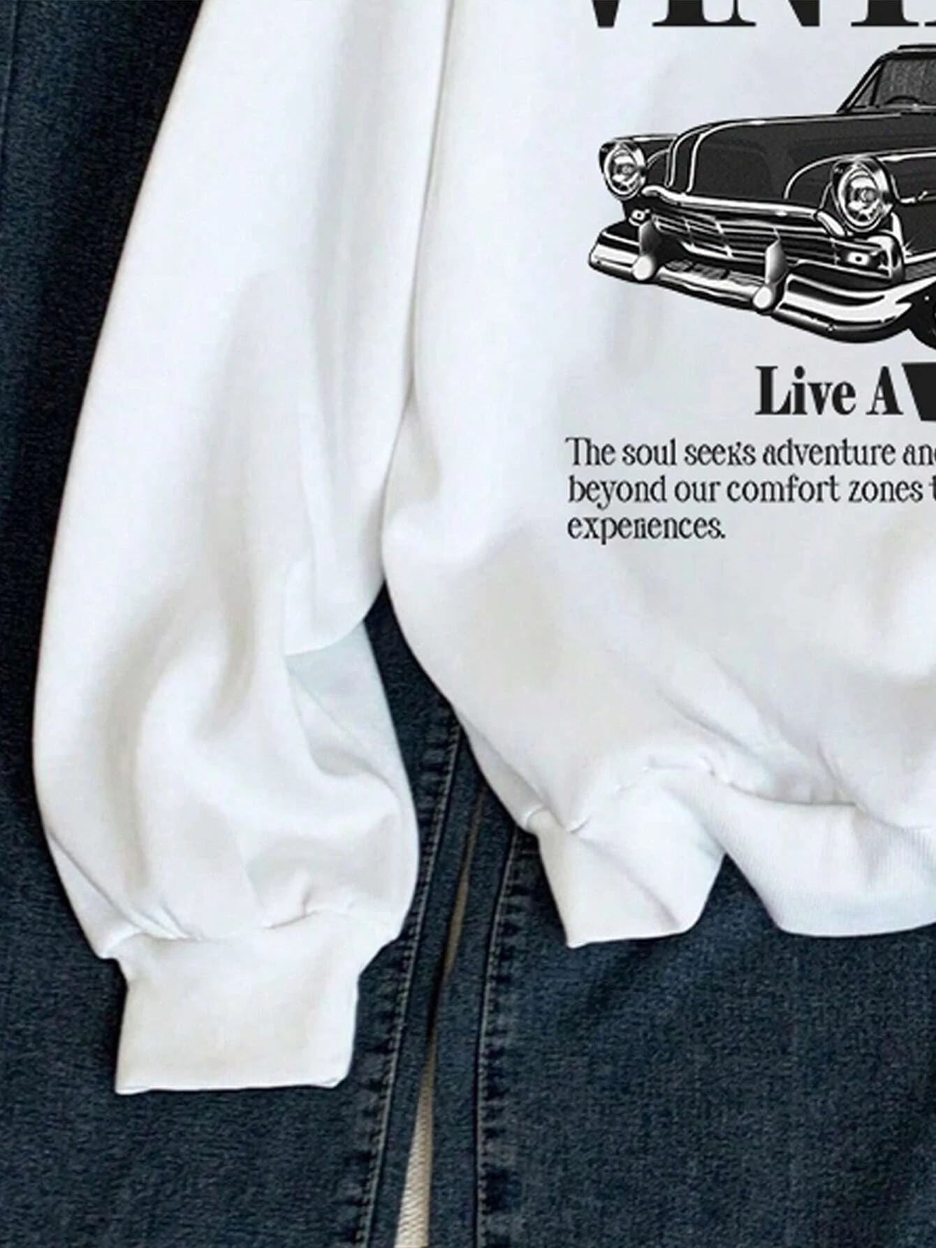 Keep Classic Alive And Car Printing Hoodies Women Autumn Casual Soft Hoodie Fashion Oversize Hoody Versatile Warm Fleece Hooded