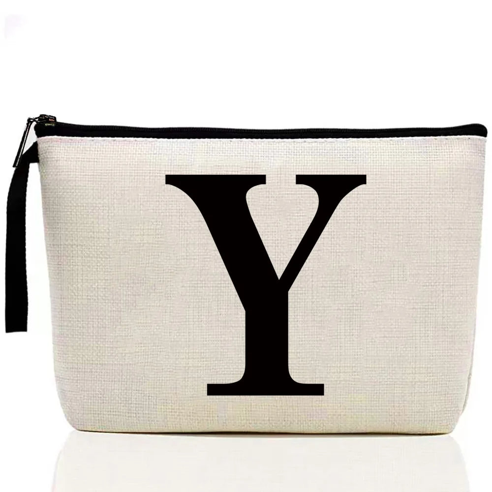 Ladies Makeup Bag Letter Print pattern Classic Coin Purse Organizer Bag Pouches for Travel Bags Pouch Women Storage Cosmetic Bag