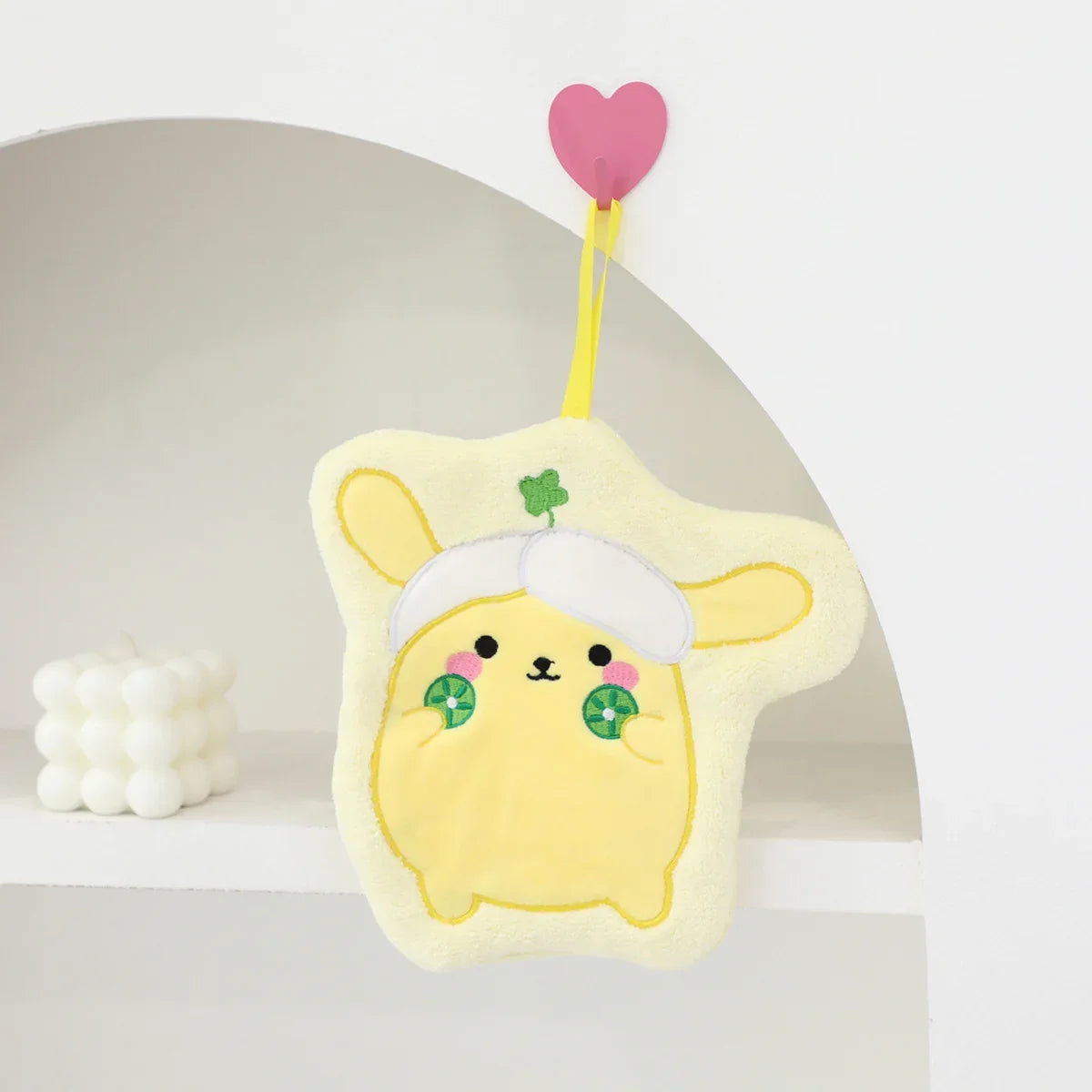 Hello Kitty Towel Kitchen Bathroom Kawaii Cinnamoroll Coral Velvet Hanging Kitchen Children's Absorbent Hand Towel Square Towel