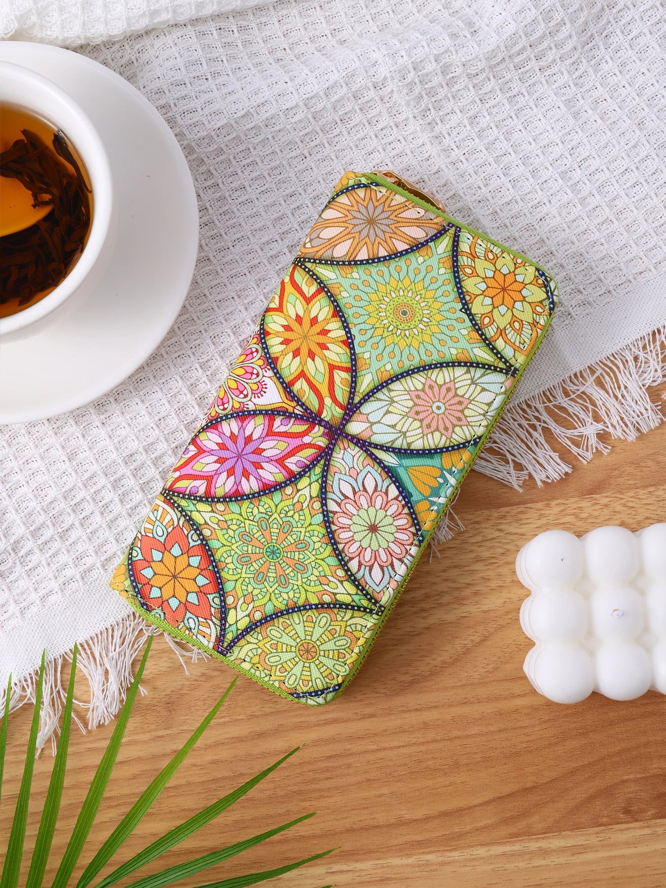 New fashionable lady zipper PU handbag purse with multiple clips and mobile phone compartments to travel, business, high-capacit