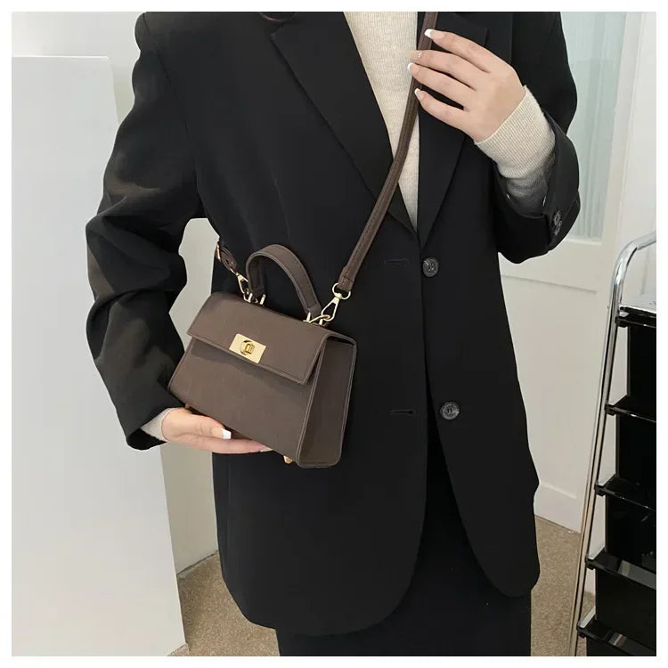 Women's Plaid Crossbody Bag PU Leather - Lightweight Shoulder Purse for Office, Commute & Travel 크로스백