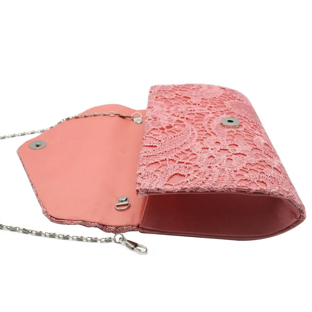 Ladies Lace Wedding Wallet Evening Party Purse Handbags Clutch Bag Messenger Bag