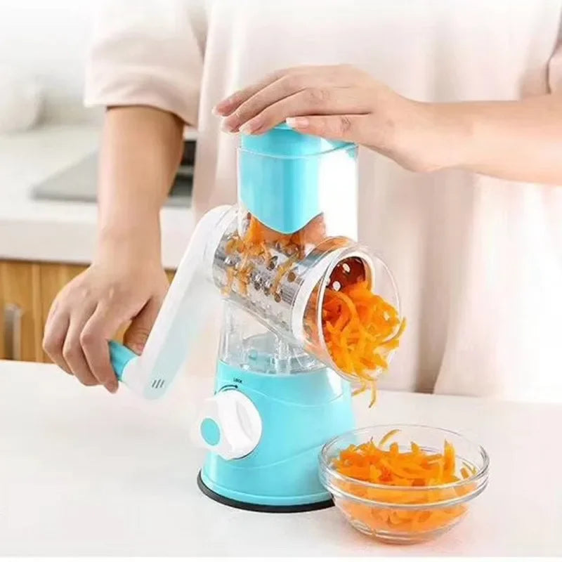Multifunctional Roller Vegetable Cutter Hand Crank Home Kitchen Shredder Potato Grater
