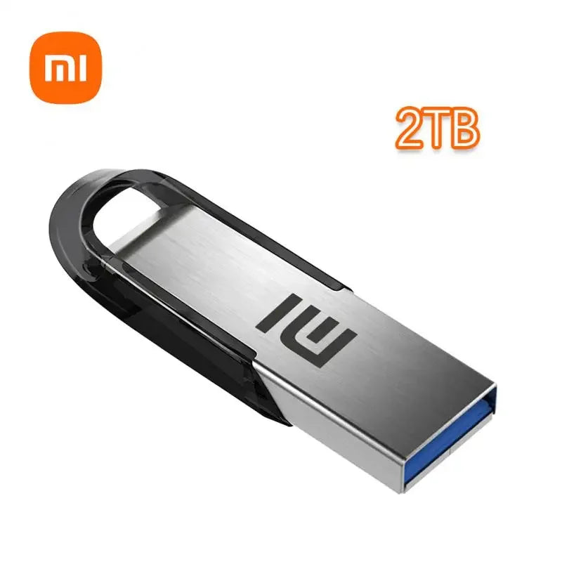 Xiaomi 2TB USB Flash Drive Pen Drive 1TB Memory Waterproof U Disk High-Speed USB 3.2 Data Transmission Metal USB Flash Drive OTG