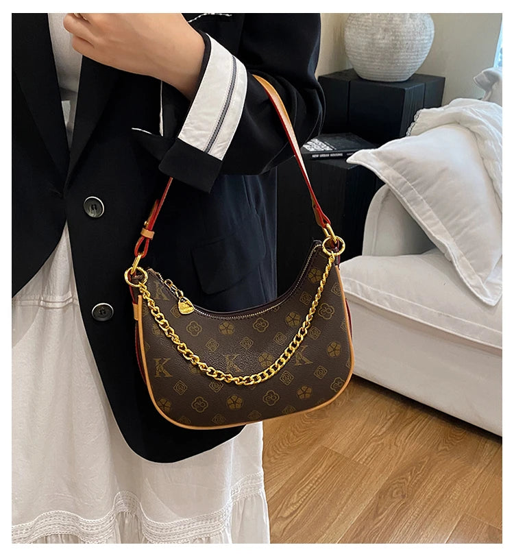 Luxury Leather Tote Bag For Women Designer Crossbody Shoulder Handbag Elegant Ladies Messenger Purse Stylish Classic