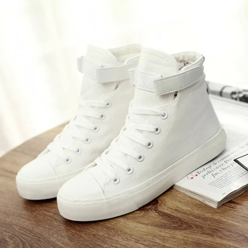 Men Shoes High Top Canvas Shoes Outdoor Breathable Walking Shoes Fashion Lightweight Sneakers Non-slip Flat Casual Shoe Tenis