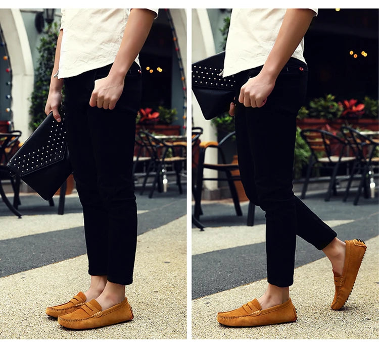 Shoes Men Casual Shoes Fashion Men Shoes Genuine Leather Men Loafers Moccasins Slip on Men Flats Male Driving Shoes