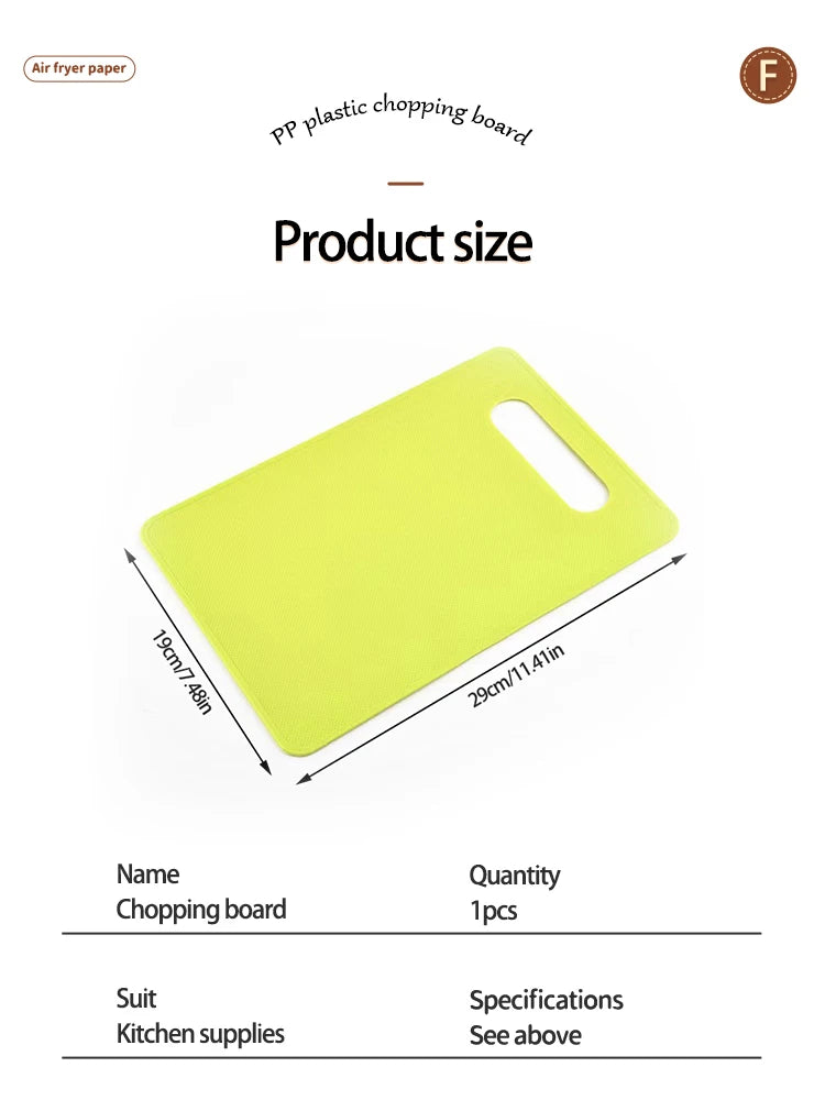 Kitchen Tools PP Creative Square Chopping Board Vegetable And Fruit Chopping Board Easy To Clean Non Slip Chopping Board Tools