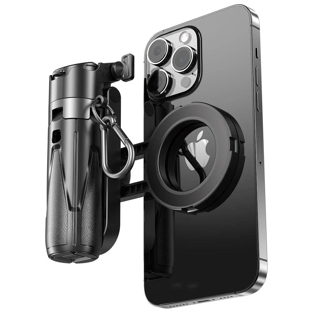 Upgraded Multi-Function Foldable Magnetic Phone Holder Selfie Stick, DSLR-Style Rotation Tripod Portable Remote ControlUpgraded