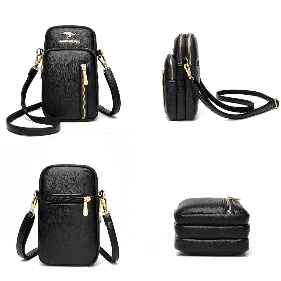 Ladies New Trendy Pu Leather Shoulder Bags Luxury Designer Simple Small Purse Handbags for Women Fashion Messenger Bags Sac