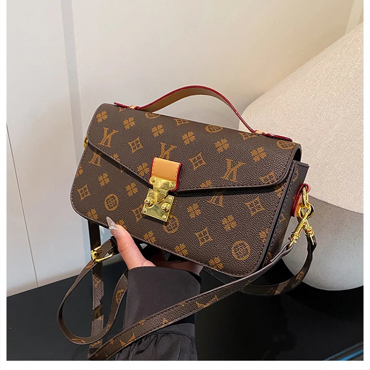 Trendy Women's Crossbody Purse - Designer Leather Shoulder Handbag Tote Bag Stylish Casual Daily Accessory