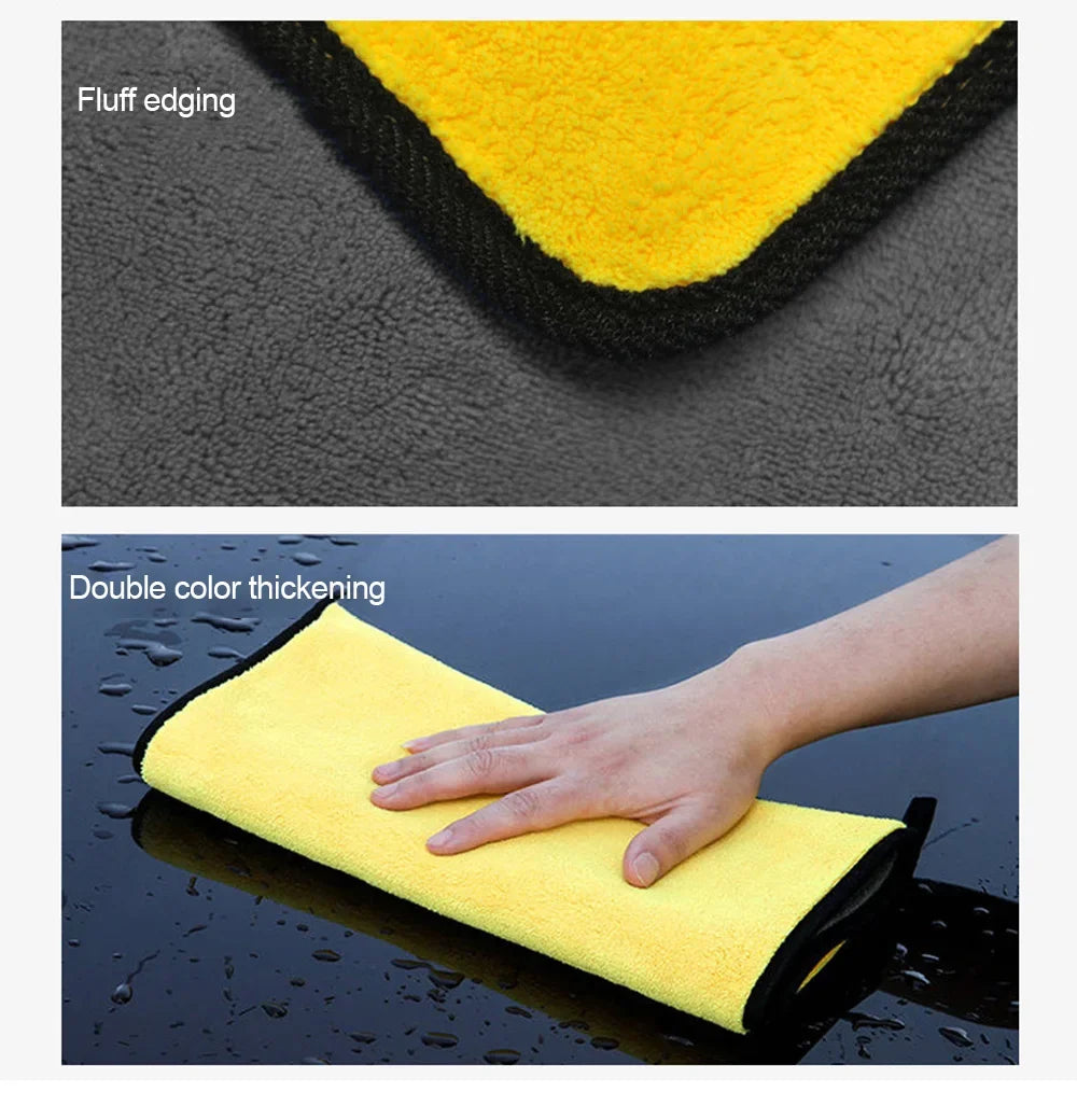 3/5/10Pcs Car Wash Microfiber Towel 30*30CM / 30*60cm Car Cleaning Drying Cloth  Care Cloth Car Wash Towel  Kitchen Towel