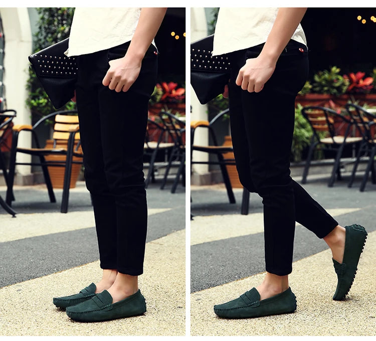 Shoes Men Casual Shoes Fashion Men Shoes Genuine Leather Men Loafers Moccasins Slip on Men Flats Male Driving Shoes
