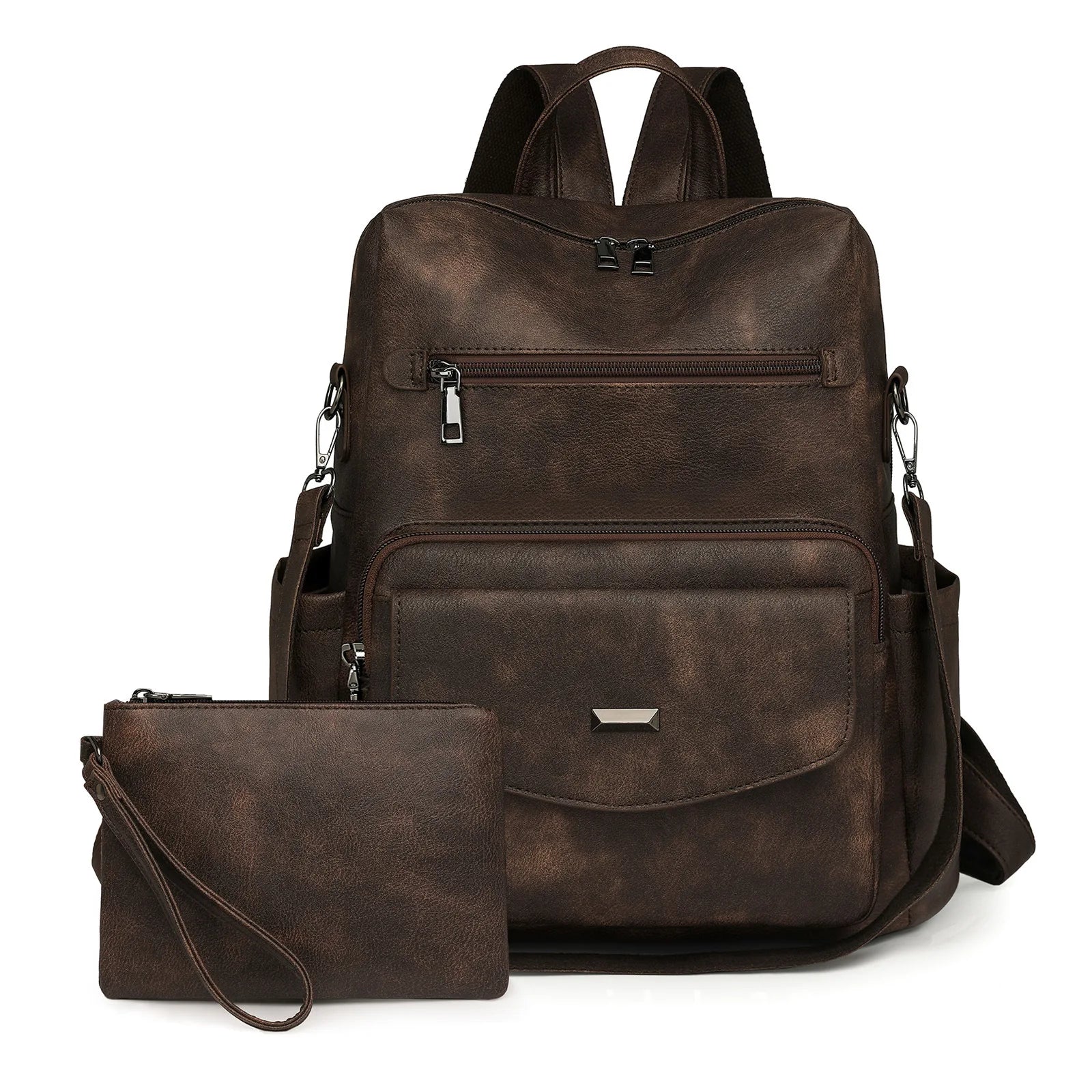 Backpack Purse for Women Fashion Leather Backpack Purse Designer Casual Travel College Backpack Convertible Shoulder Bag