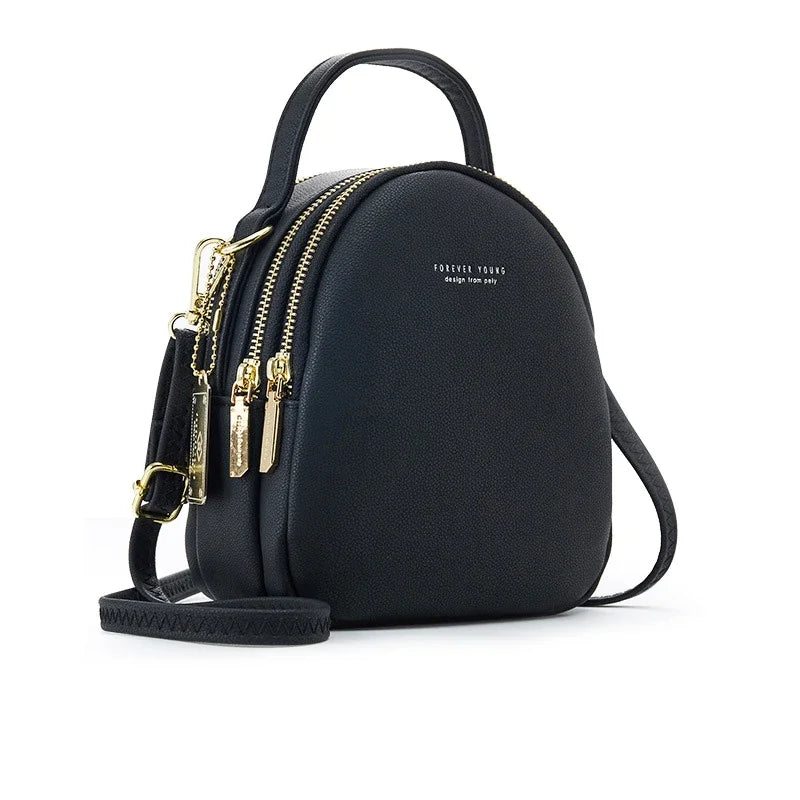Mini Backpack Purse for Women Ladies Tote Multi-Function Luxury Shoulder Bag Solid Color Ladies Casual Bag Women's Backpack